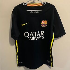 Nike FC Barcelona 2013 2014 Third Kit Jersey Youth M Neymar Jr 11 Black